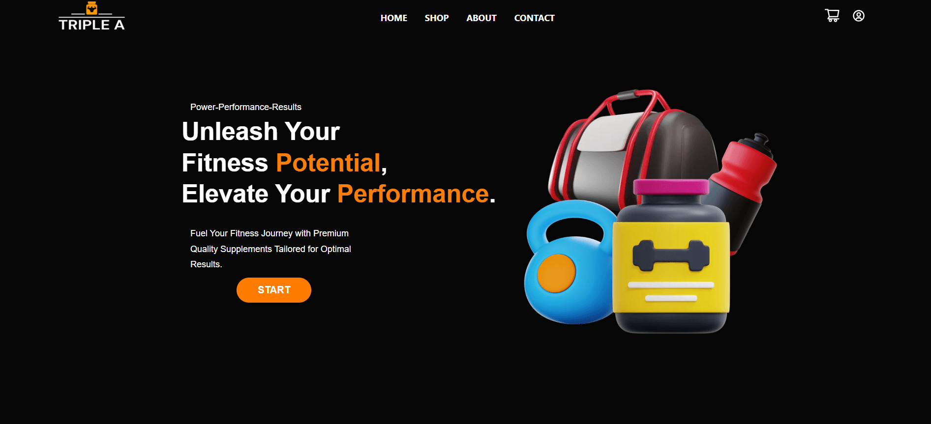 Station landing page example