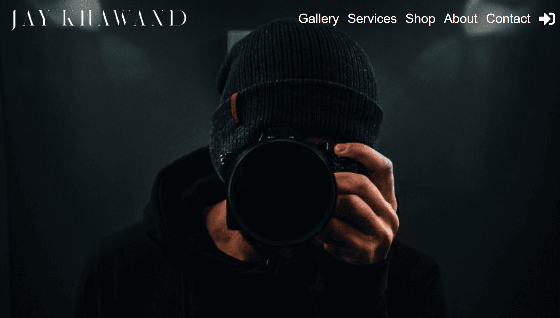 Station landing page example